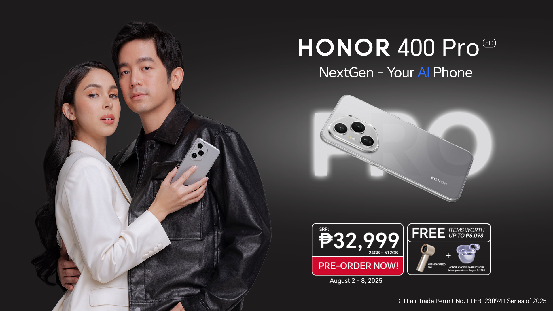 HONOR 400 Pro 5G is Here! Snap Ultra Clear with 200MP AI Camera — Yours for Php 32,999