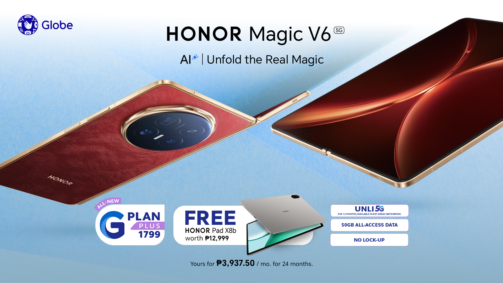 HONOR Magic V6—Available First at Globe Stores Nationwide