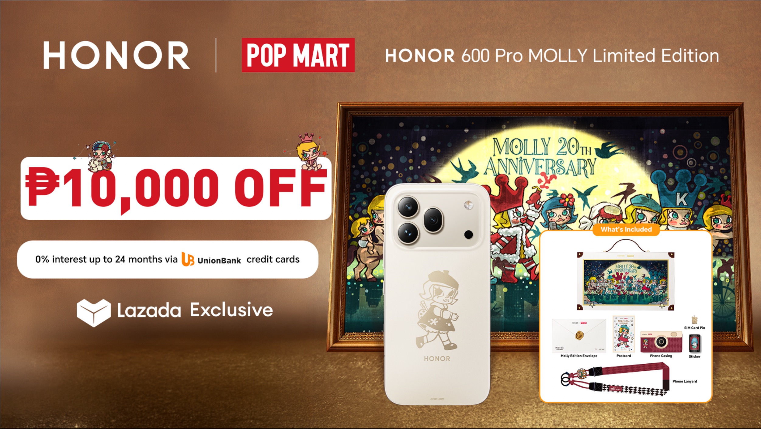 HONOR 600 Pro MOLLY Edition Debuts Exclusively on Lazada for only Php 49,999￼